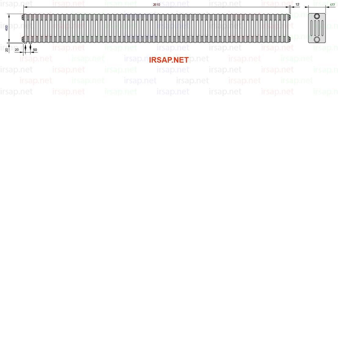 Радиатор IRSAP Tesi 50400/58 T18 CL 01